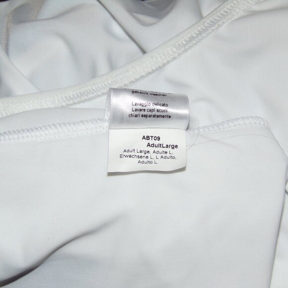 ABT White Short Sleeve Thong Leotard AL NWT - Picture 5 of 8